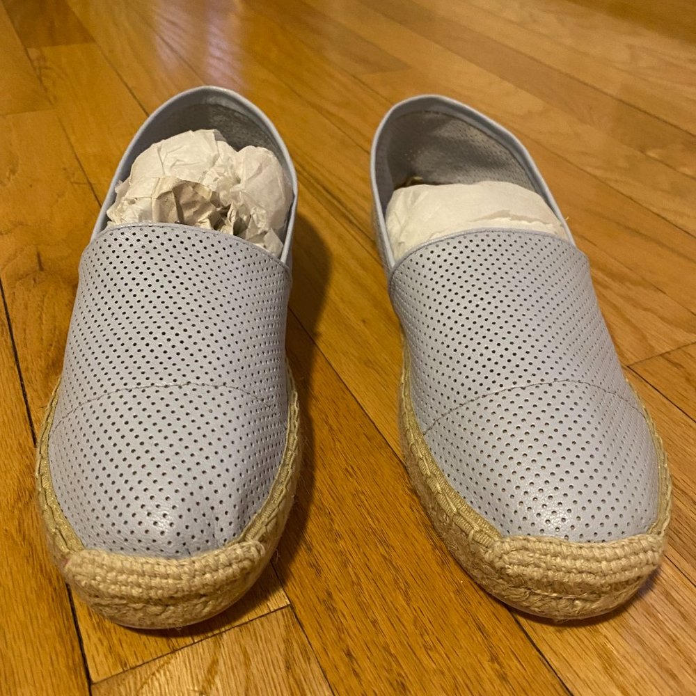 Rebecca Minkoff  Gavin Perforated  Espadrille Flats  Size 7.5